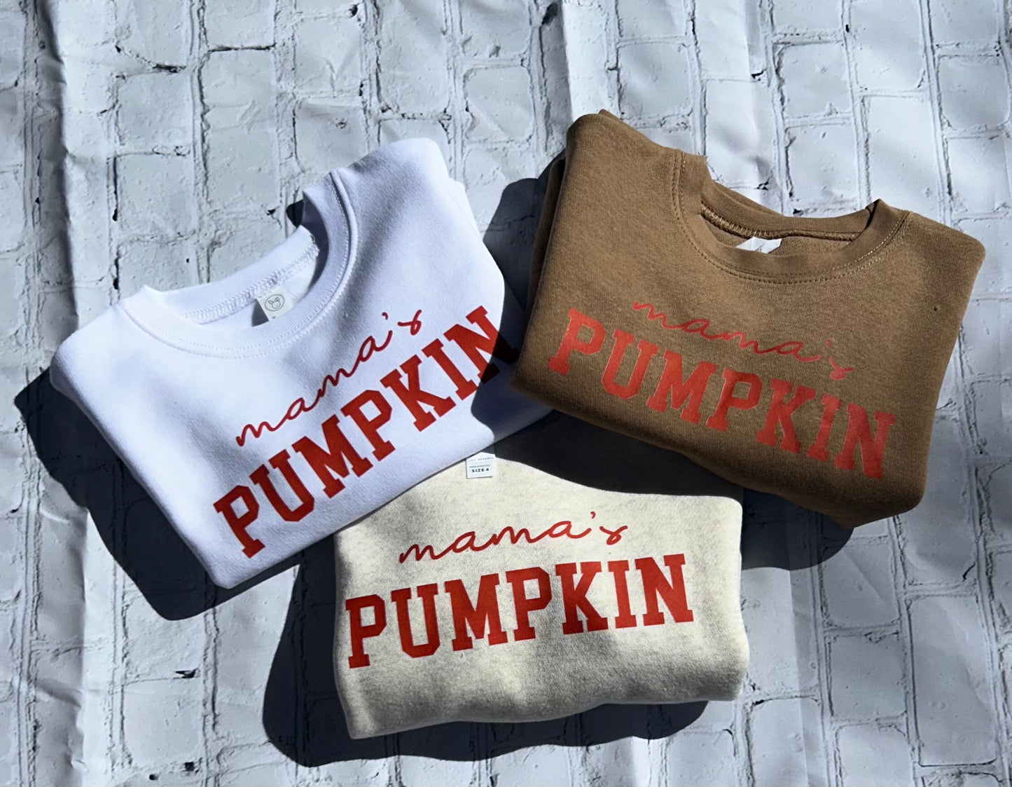Mamas pumpkin crewneck or onesie