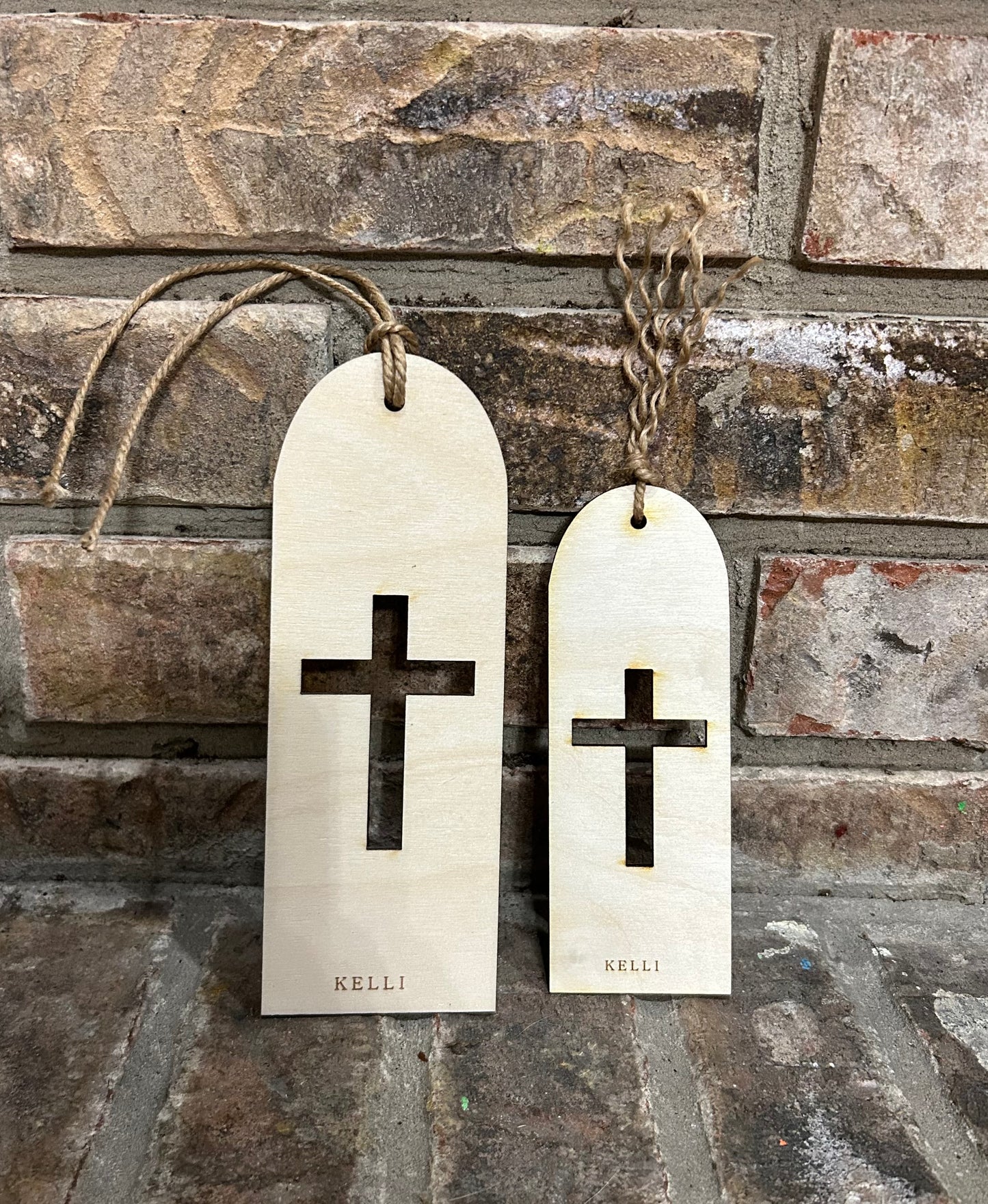 Wood engraved bookmark