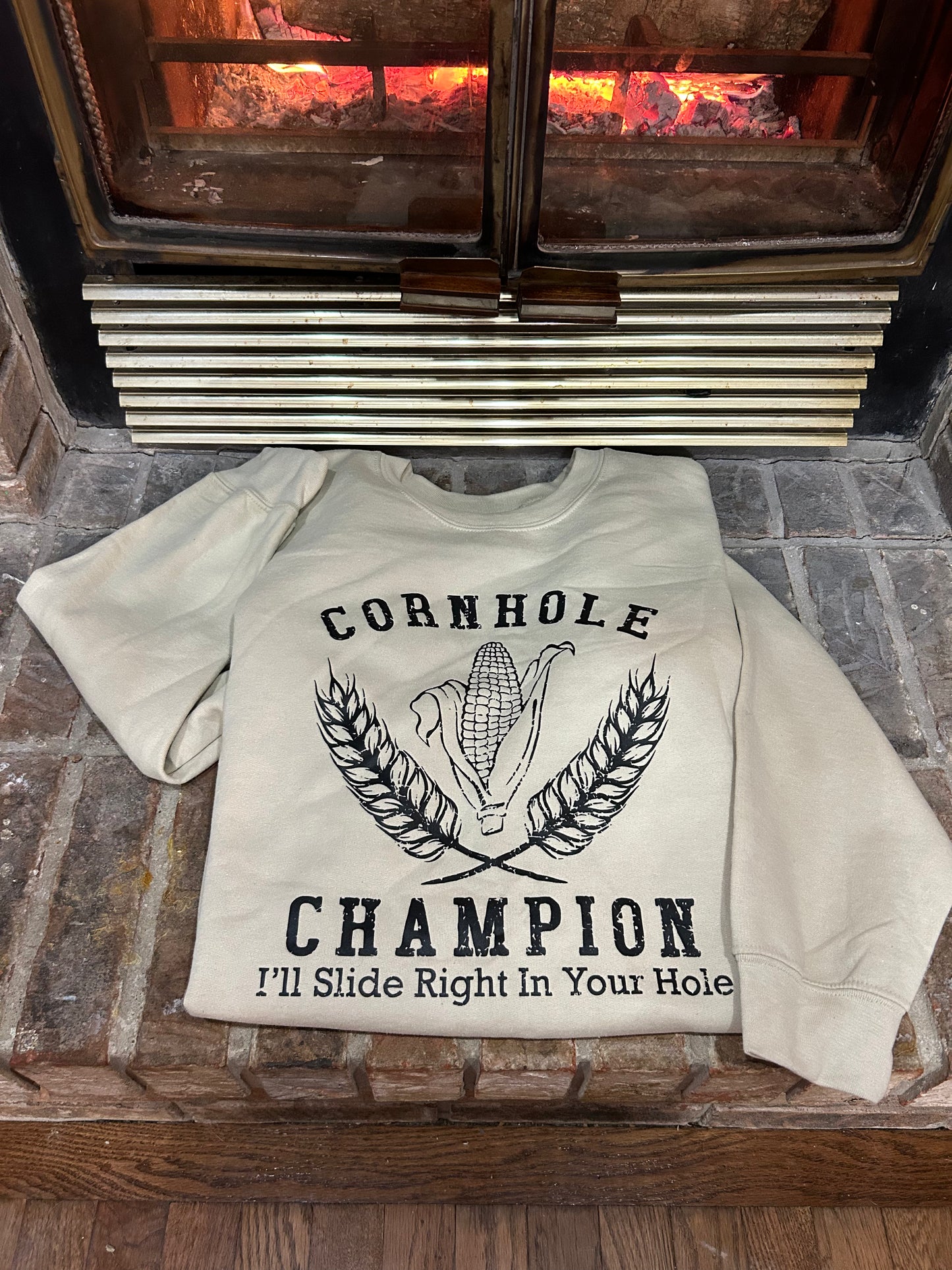 Corn hole champion crewneck sweatshirt