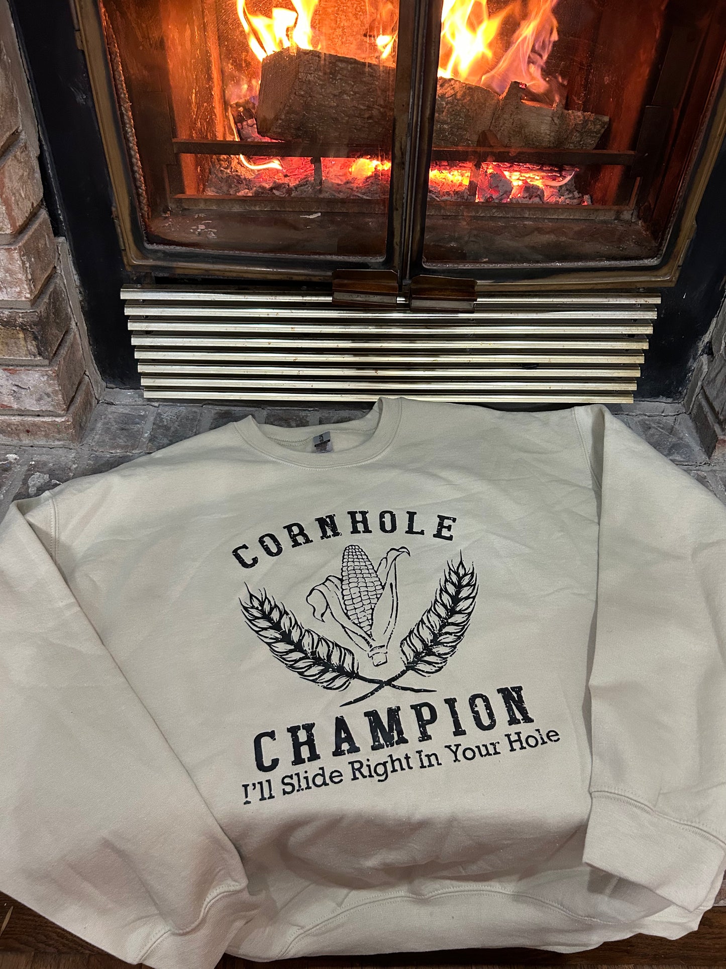 Corn hole champion crewneck sweatshirt