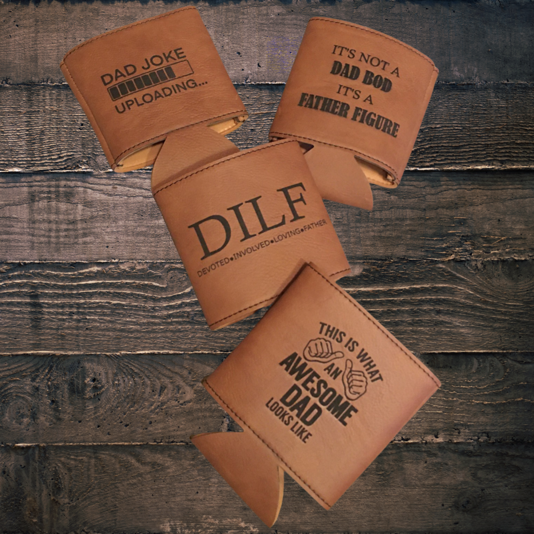 Leatherette engraved Koozie
