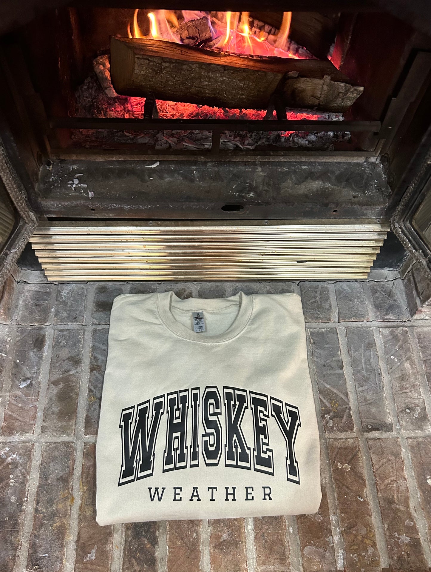 Whiskey weather crewneck sweatshirt